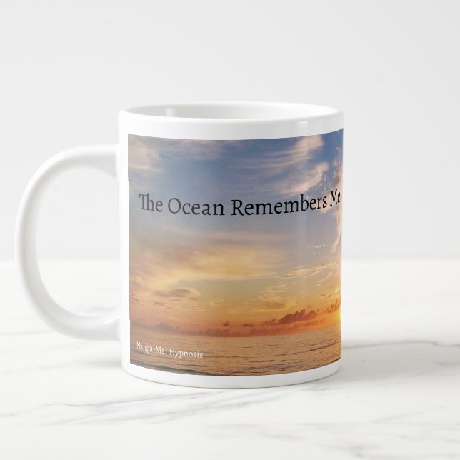 The Ocean Remembers Me Mugg Jumbo Mugg (Vänster)