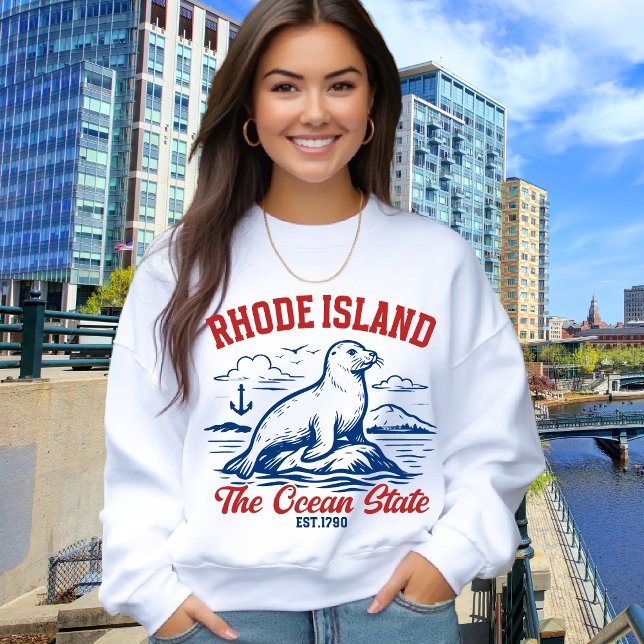 The Ocean State Seal – Rhode Island Gift T Shirt (Skapare uppladdad)