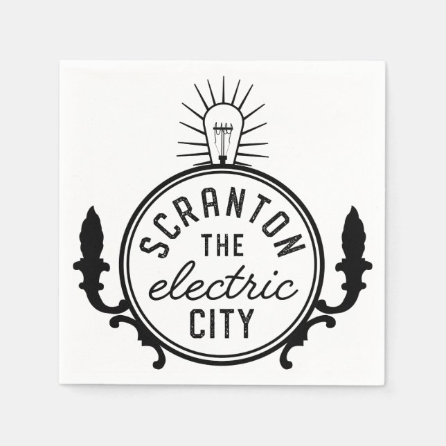 The Office Lazy Scranton The Electric City Tote Pappersservett (Framsidan)
