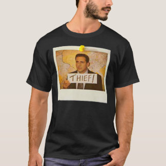 The Office - Michael Scott Funny Thief Photo - Gra T Shirt