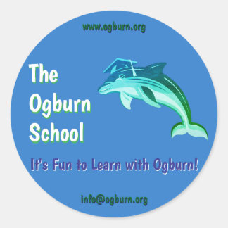 The Ogburn School Delfin Maskot Klistermärken