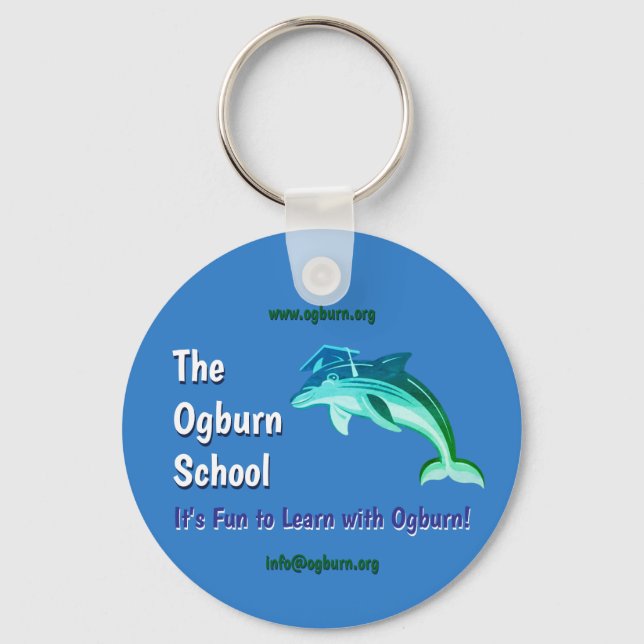 The Ogburn School Dolphin/Site Länkar Nyckelring (Framsida)
