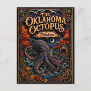 The Oklahoma Octopus Oklahoma Popcut Legends Vykort