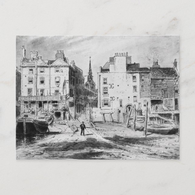 The Old Hungerford Trappor, 1815 Vykort (Framsida)