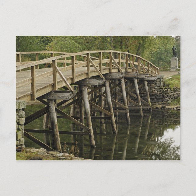 The Old North Bridge, Minute Man National Vykort (Framsida)