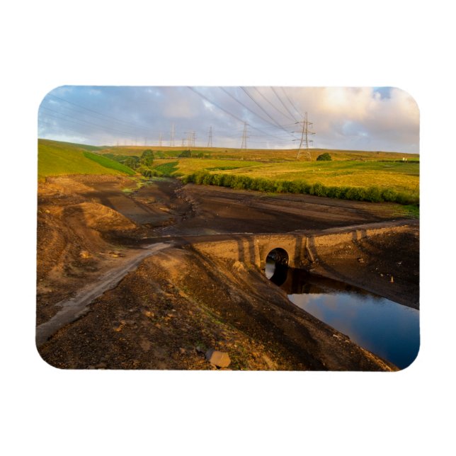 The Old Packhorse Bridge of Baitings Magnet (Horisontell)
