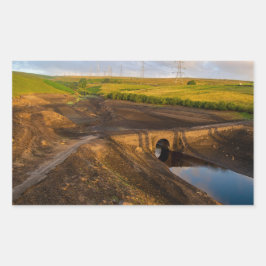 The Old Packhorse Bridge of Baitings Rektangulärt Klistermärke