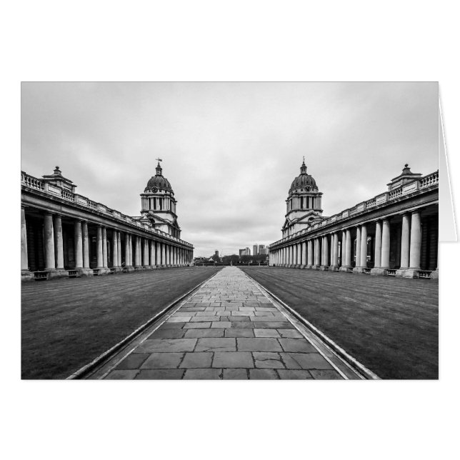 The Old Royal Naval College, Greenwich, England Hälsningskort (Framsidan Horizontal)