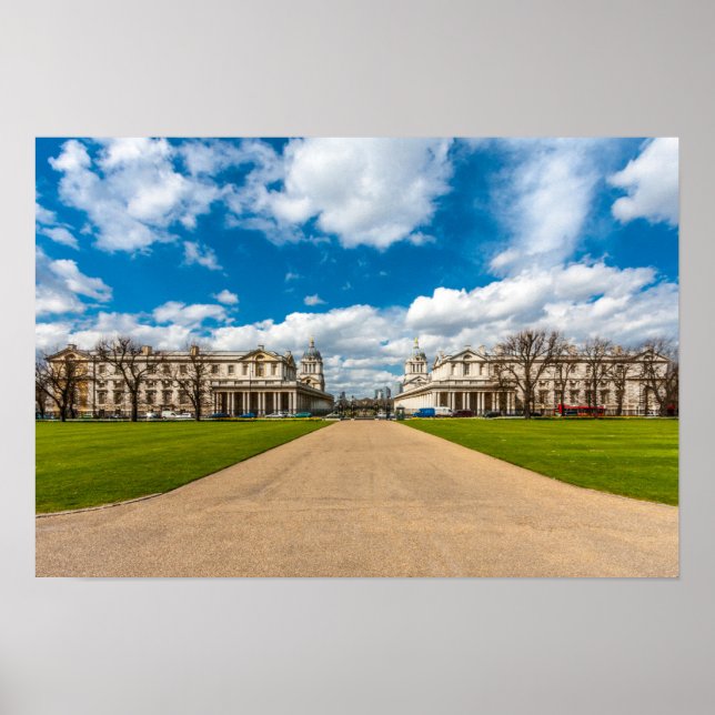 The Old Royal Naval College, Greenwich, England Poster (Framsidan)