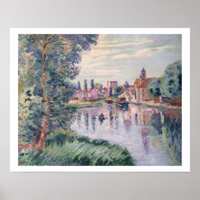 The Old Samois, c.1900 (oil on canvas) Poster (Framsidan)