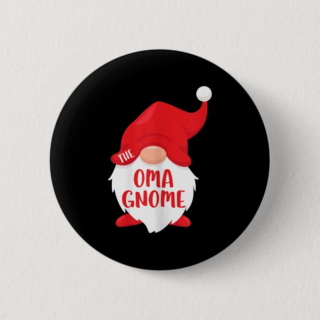 The Oma Gnome Matching Christmas Gnome Shirt  Knapp (Framsida)