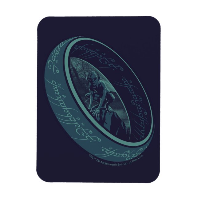 THE ONE RING™ GOLLUM™ Grafik Magnet (Vertikal)