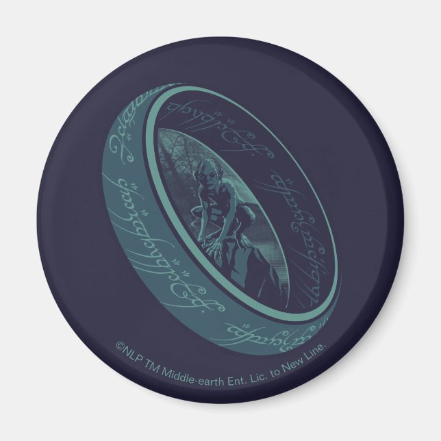 THE ONE RING™ GOLLUM™ Grafik Magnet (Framsidan)
