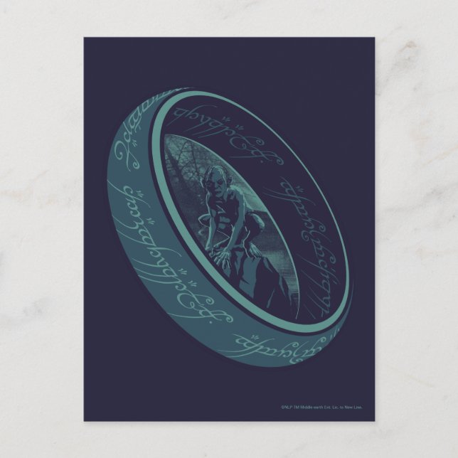 THE ONE RING™ GOLLUM™ Grafik Vykort (Framsida)