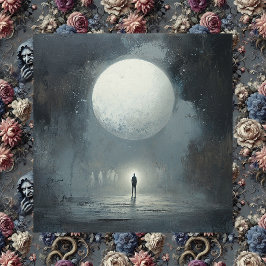 The Ones Who Saw Before the After — Gothic Surreal Canvastryck