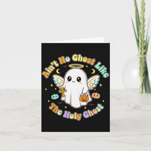 The Only Ghost I Know Is The Holy Ghost Halloween  Kort (Framsida)