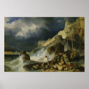The Onslaught of the Smugglers, 1837 Poster