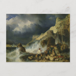 The Onslaught of the Smugglers, 1837 Vykort