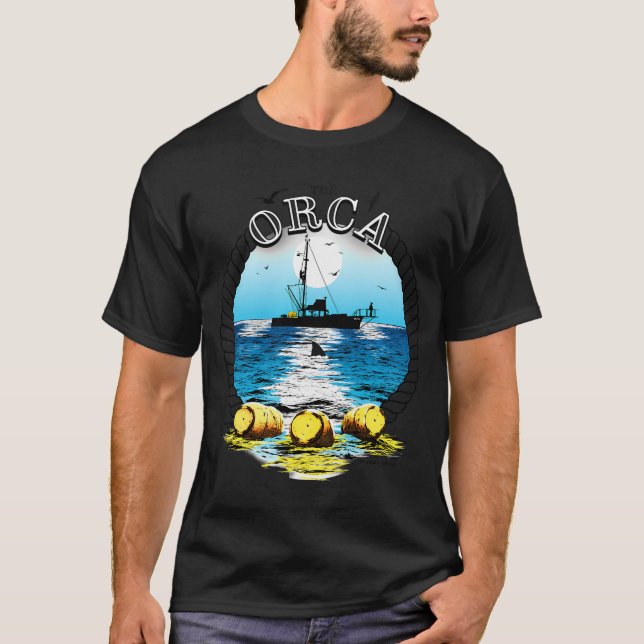 The Orca Three Yellow Barrels T Shirt (Framsida)