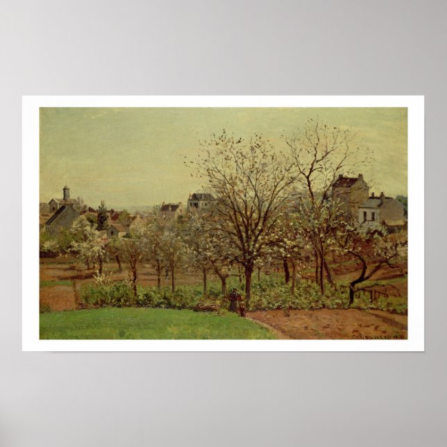 The Orchard, 1870 (olja på canvas) Poster (Framsidan)