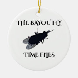 The Original Bayou Fly Time Flies Julgransprydnad Keramik