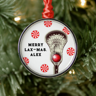 The Original Merry Lax-mas Lacrosse Julgransprydnad Metall