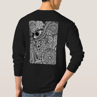 The other side – Black and White Hand-Drawn Art T Shirt
