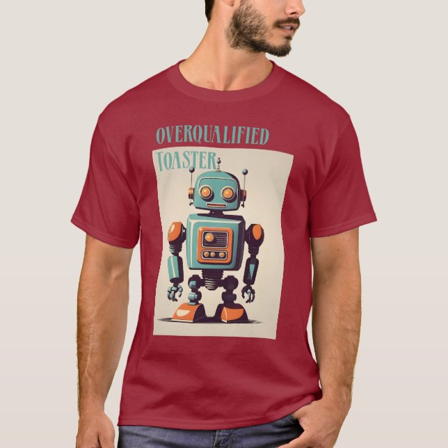 The Overqualified Toaster T Shirt (Framsida)