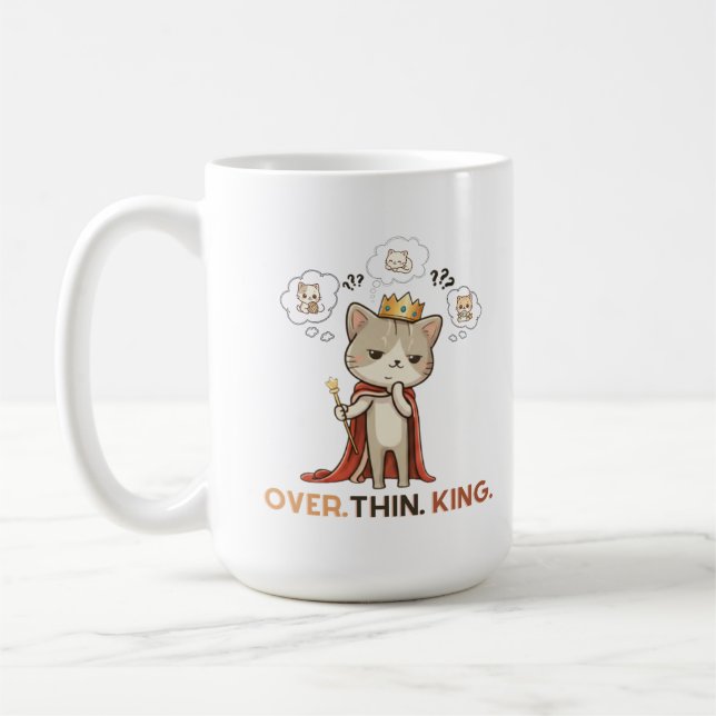 The Overthinking King Kaffemugg (Vänster)