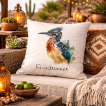 The Painted Runner, Watercolor Roadrunner anpassad