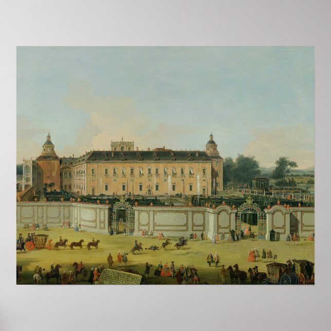 The Palace of Aranjuez, 1756 (oil on canvas) Poster (Framsidan)