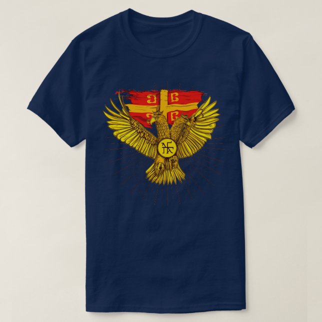 The Palaiologos doubleheaded eagle T Shirt (Design framsida)