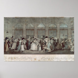The Palais Royal Gallery's Walk, 1787 Poster