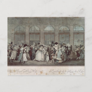 The Palais Royal Gallery's Walk, 1787 Vykort