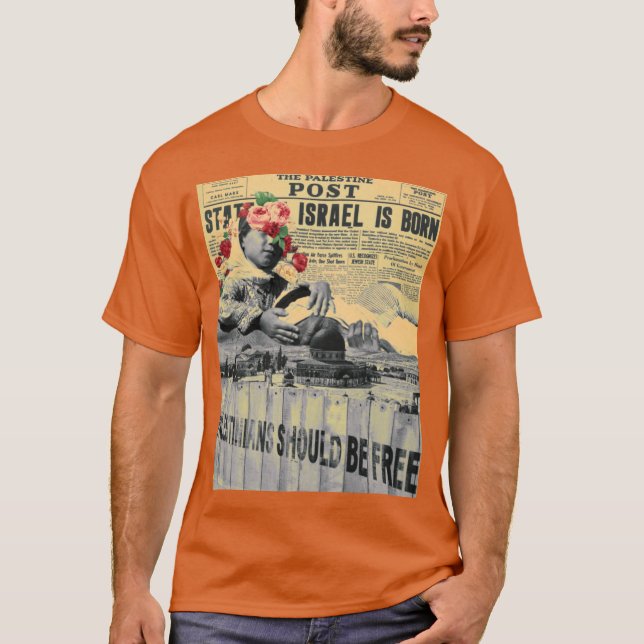The Palestine Post Stor T Shirt (Framsida)