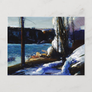 The Palisades på vintern George Bellows Vykort