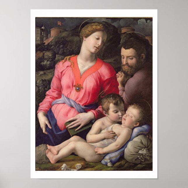 The Panciatichi Heliga Family, c.1530-32 (olja på  Poster (Framsidan)