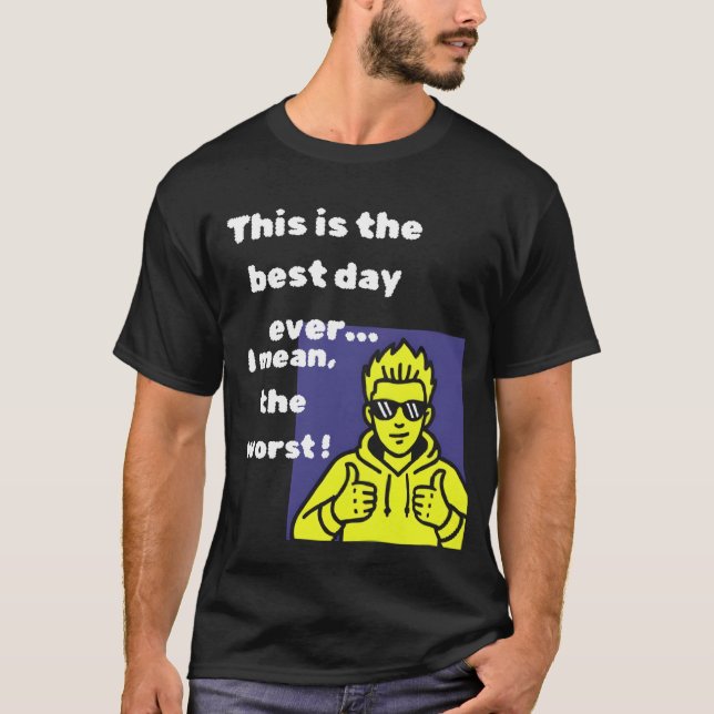 The Paradox Collection: Opposite Day & Quirky Humo T Shirt (Framsida)