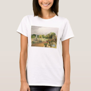 The Parterre, Harewood House nära Leeds, pub av T. T-shirt