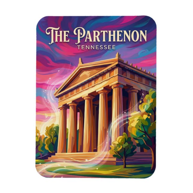 The Parthenon Tennessee Magnet (Vertikal)