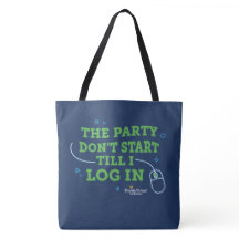 The Party Don't Start, Navy Blue Axelväska