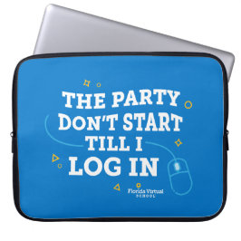 The Party Don't Start, Royal Blue Laptop Fodral