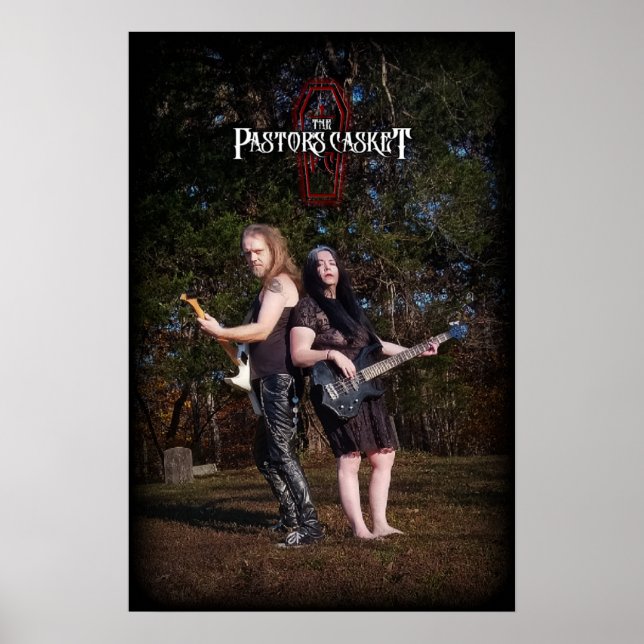 The Pastor's Casket graveyard poster (Framsidan)