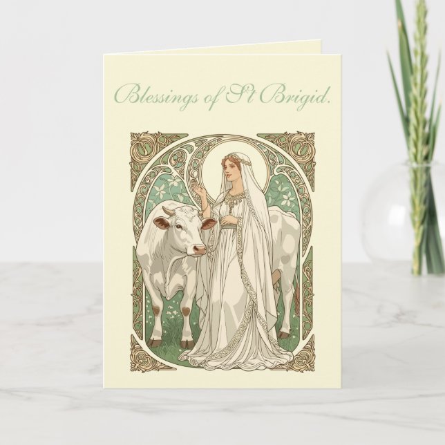 The Patron Saint of Dairy Workers St Brigid Kort (Framsida)