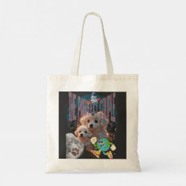 The Pawfect World T-Shirt – Cute Bichon Frise Trio Tygkasse