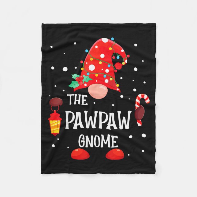 The Pawpaw Gnome Matching Family Christmas Gnome P Fleecefilt (Framsidan)