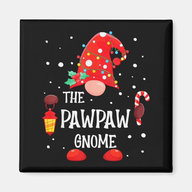 The Pawpaw Gnome Matching Family Christmas Gnome P Magnet (Framsidan)