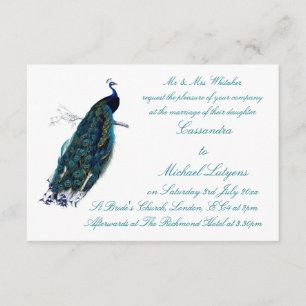 The Peacock Collection Bröllopsinbjudan Inbjudningar