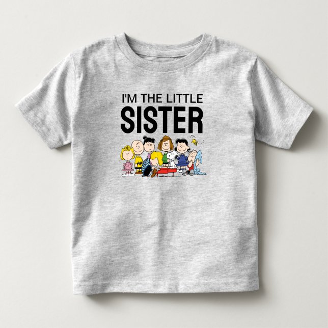 The Peanuts Gang | Jag är den lilla systern T Shirt (Framsida)