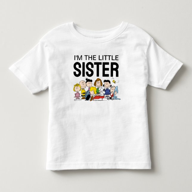 The Peanuts Gang | Jag är den lilla systern T Shirt (Framsida)